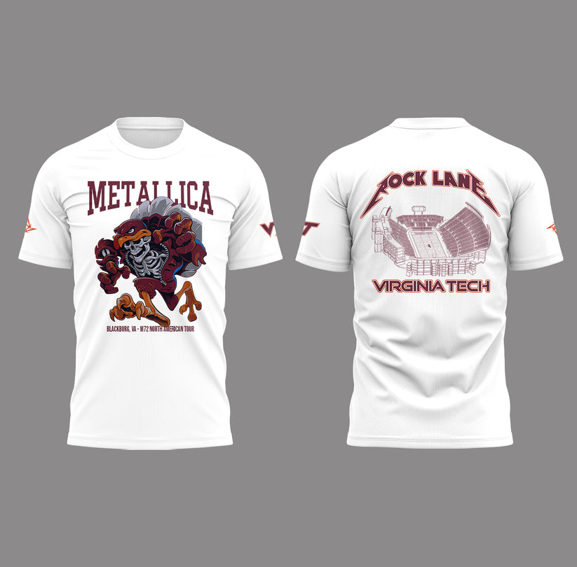 Metallica x Virginia Tech "Lane Rocked" Limited Edition T-shirt Metallica x Virginia Tech "Lane Rocked" Limited Edition T-shirt