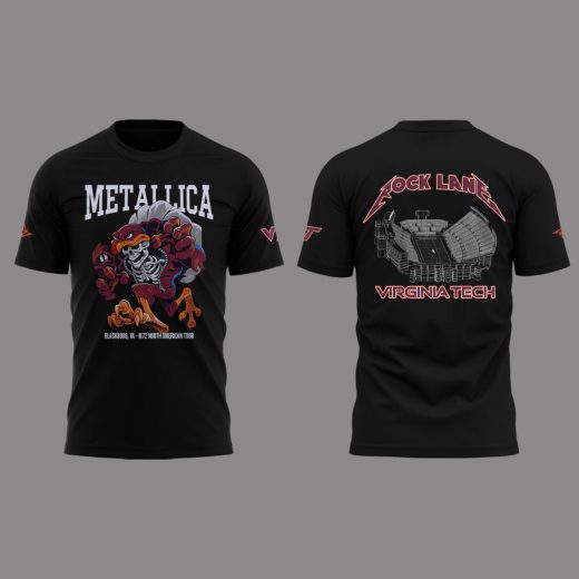 Metallica x Virginia Tech “Lane Rocked” Limited Edition T-shirt