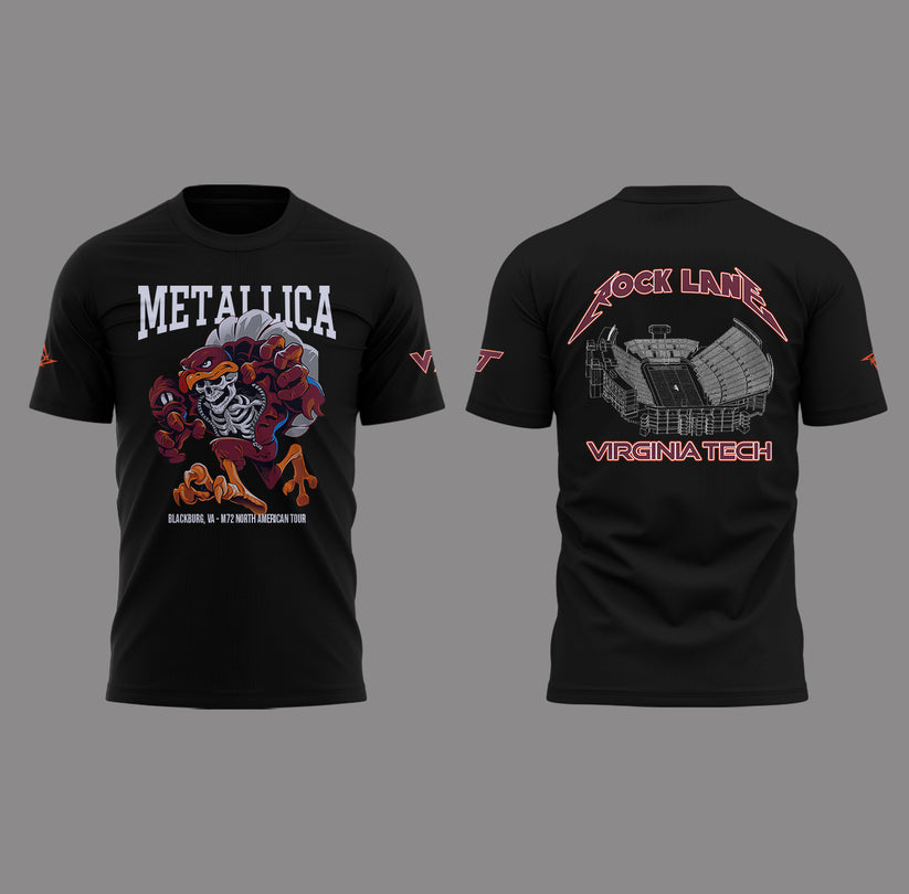 Metallica x Virginia Tech "Lane Rocked" Limited Edition T-shirt Metallica x Virginia Tech "Lane Rocked" Limited Edition T-shirt