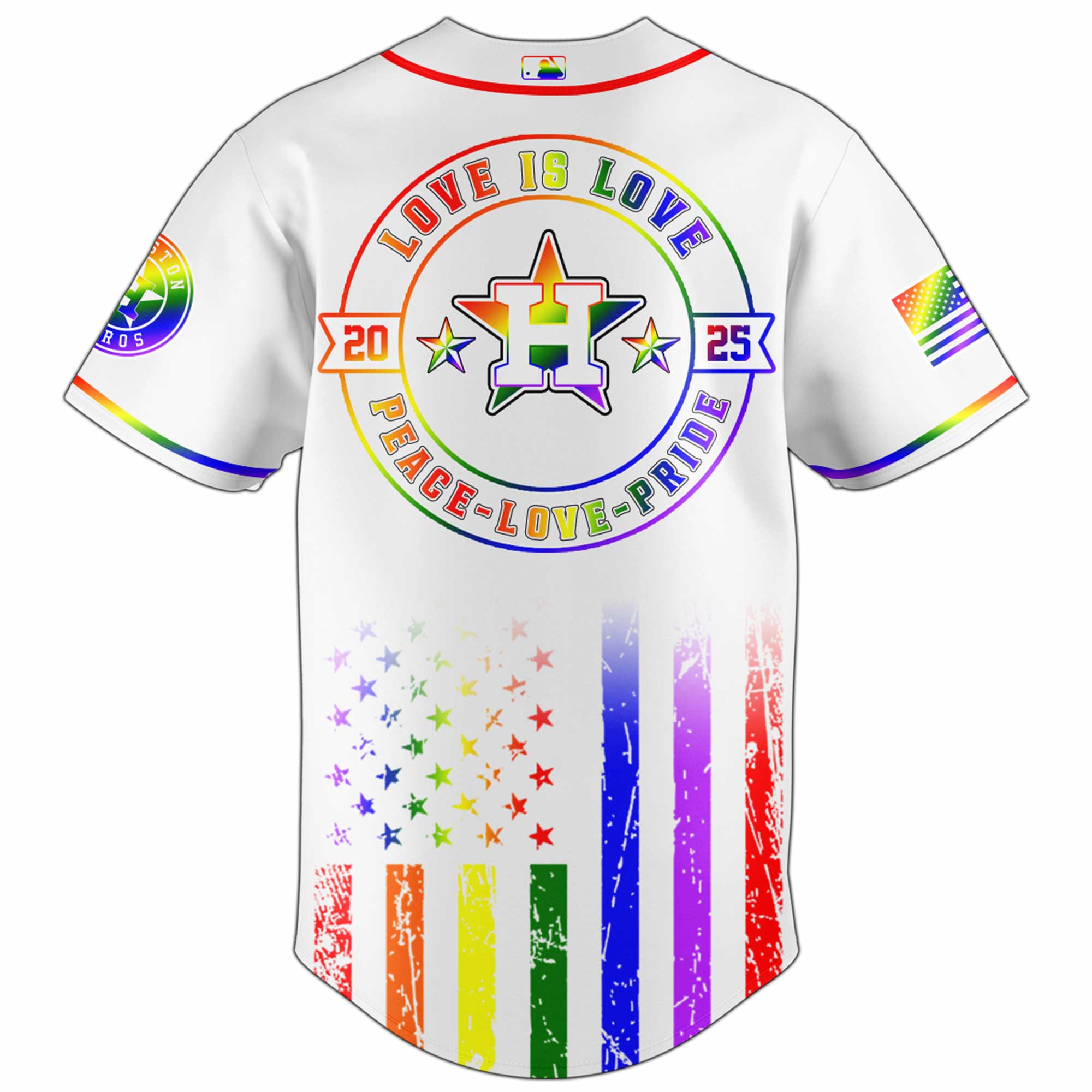 Houston Astros MLB x Happy Pride Month Jersey 2025 Houston Astros MLB x Happy Pride Month Jersey 2025