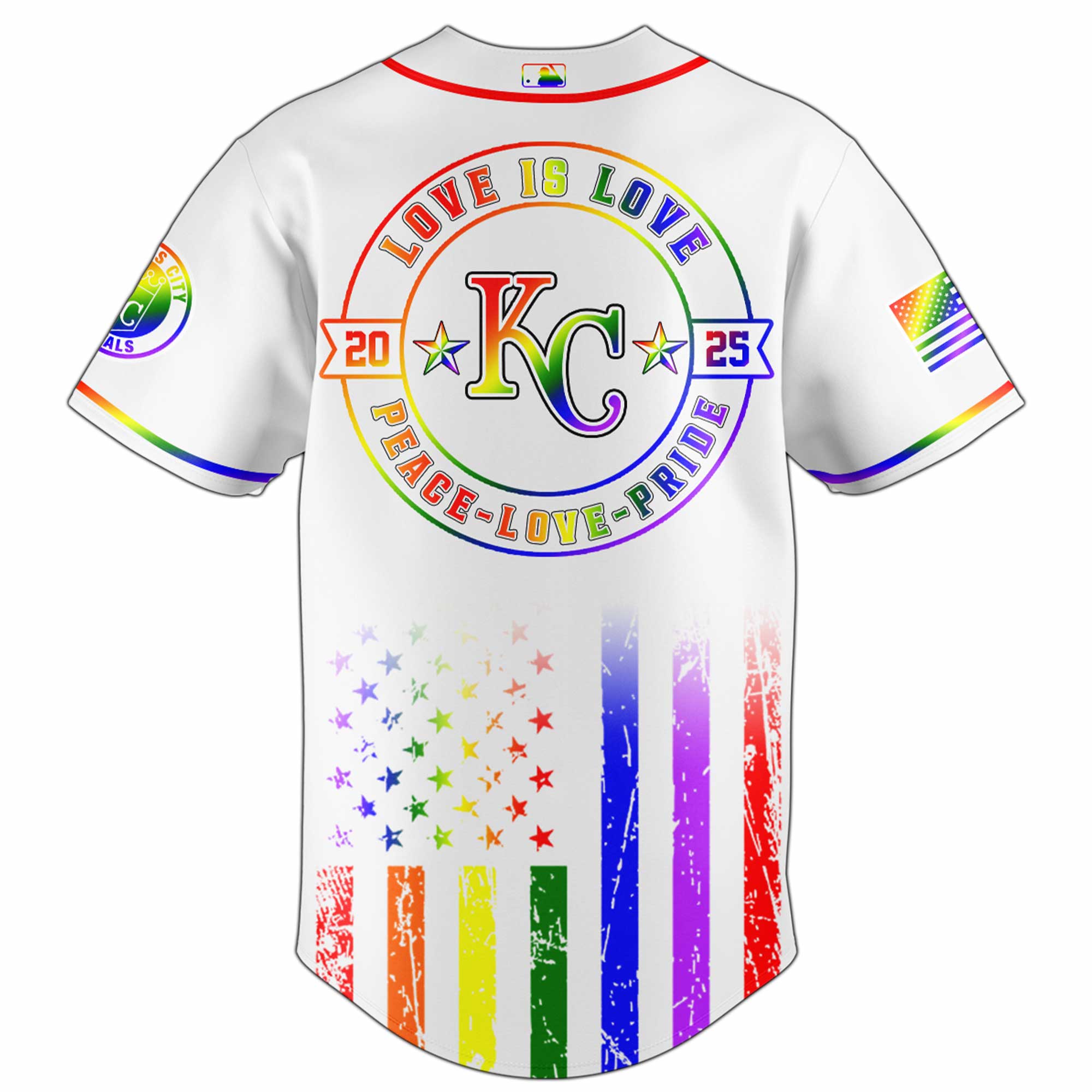 Kansas City Royals MLB x Happy Pride Month Jersey 2025 Kansas City Royals MLB x Happy Pride Month Jersey 2025
