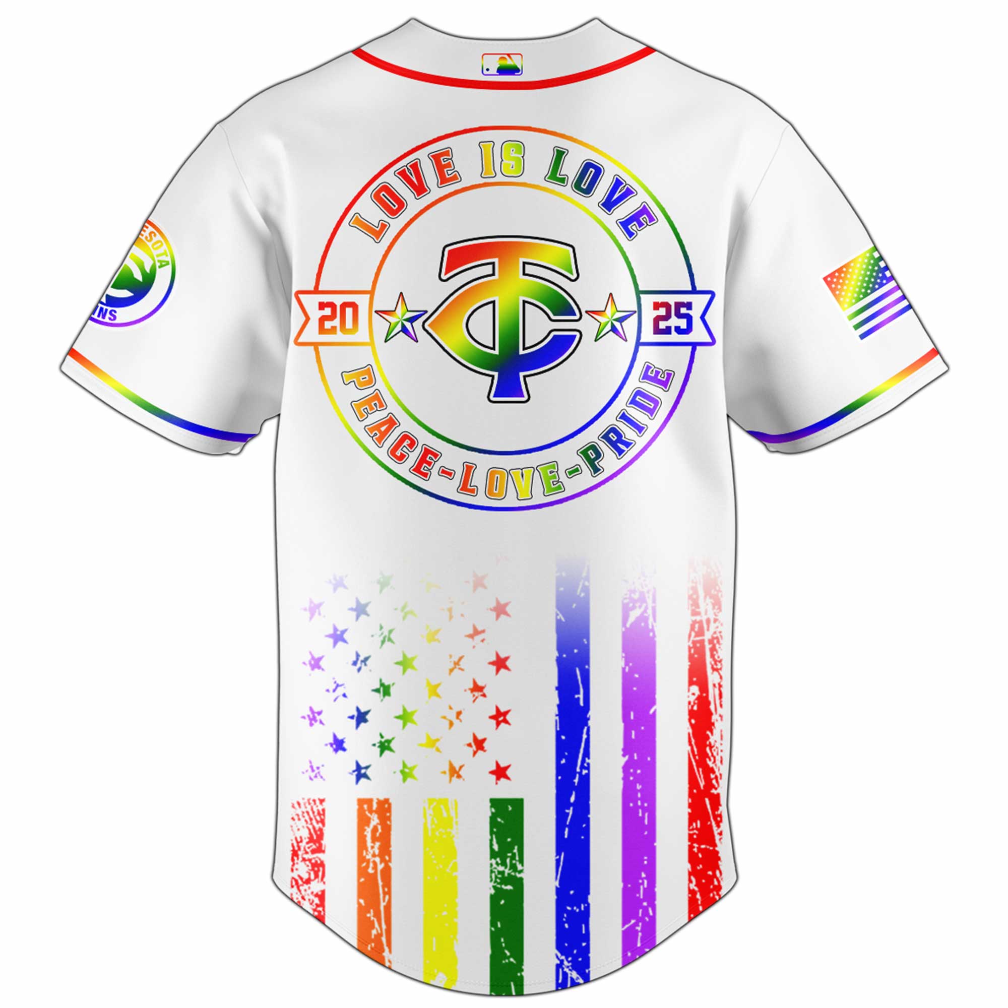Minnesota Twins MLB x Happy Pride Month Jersey 2025 Minnesota Twins MLB x Happy Pride Month Jersey 2025