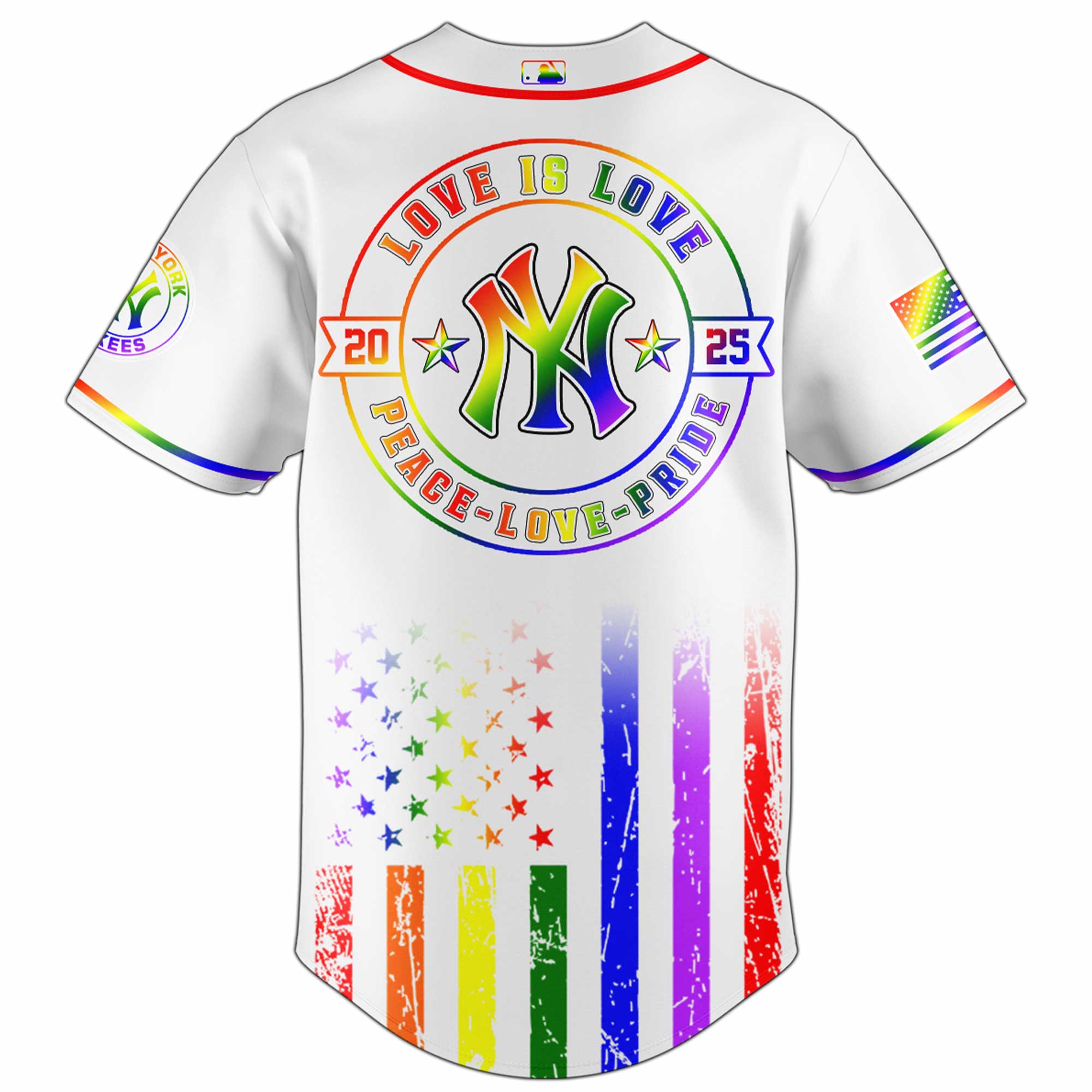New York Yankees MLB x Happy Pride Month Jersey 2025 New York Yankees MLB x Happy Pride Month Jersey 2025