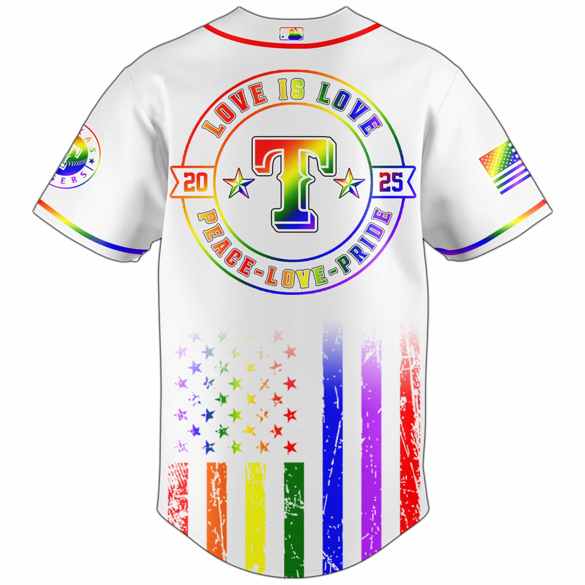 Texas Rangers x Happy Pride Month 2025 Limited Edition Jersey Texas Rangers x Happy Pride Month 2025 Limited Edition Jersey