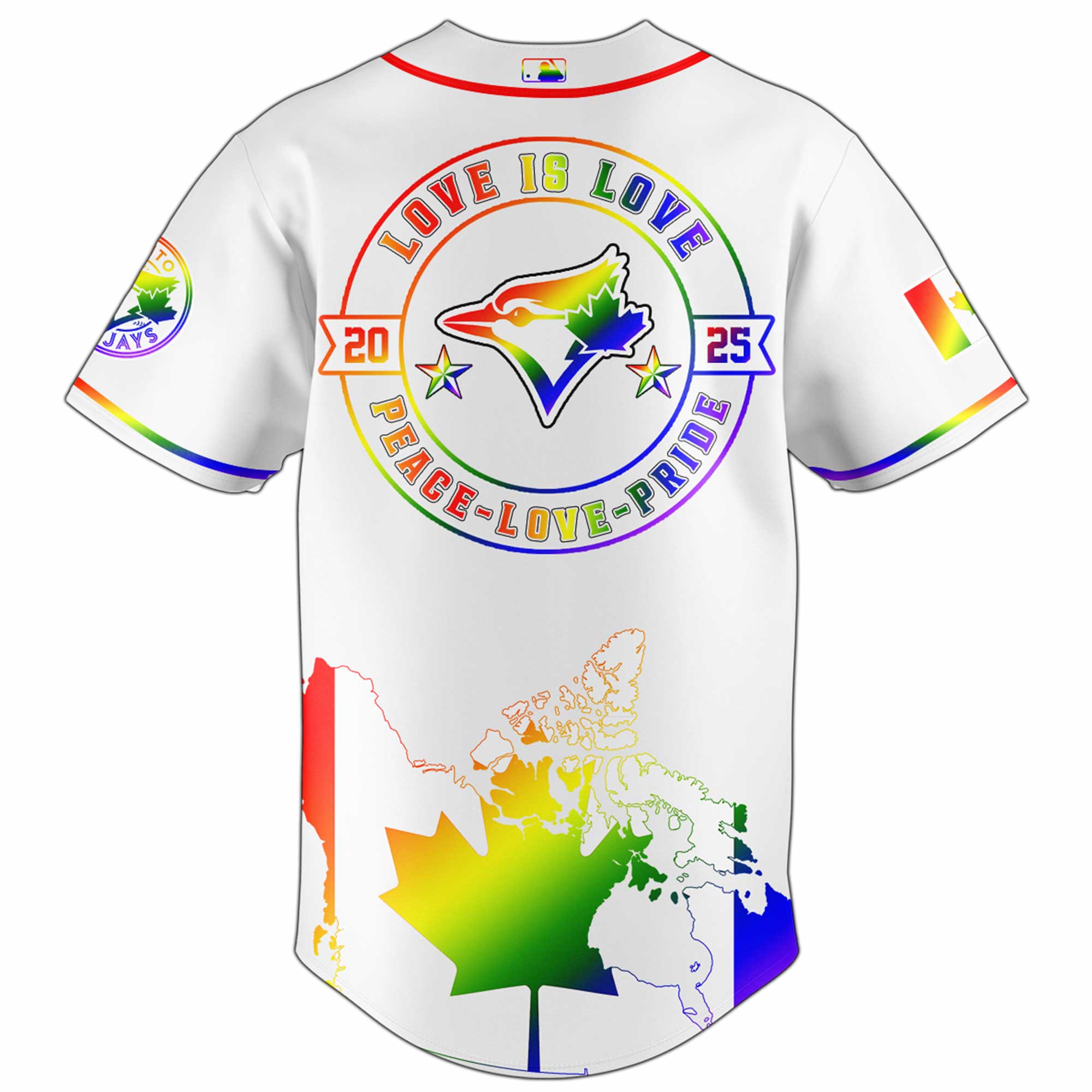 Toronto Blue Jays MLB x Happy Pride Month Jersey 2025 Toronto Blue Jays MLB x Happy Pride Month Jersey 2025