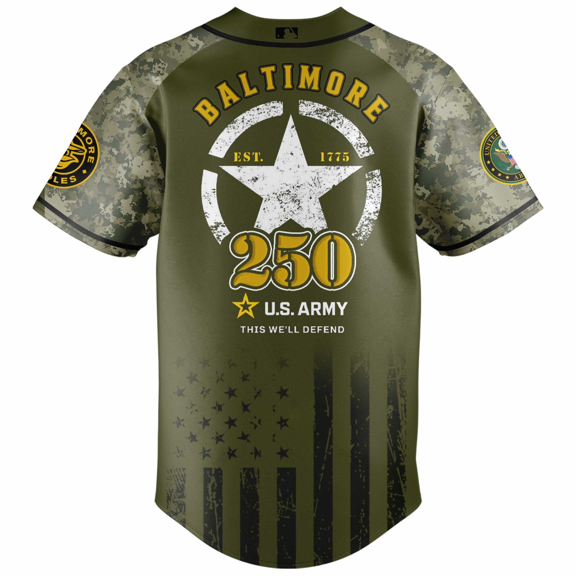 Baltimore Orioles MLB x U.S. Army 250th Birthday Celebration Jersey Baltimore Orioles MLB x U.S. Army 250th Birthday Celebration Jersey
