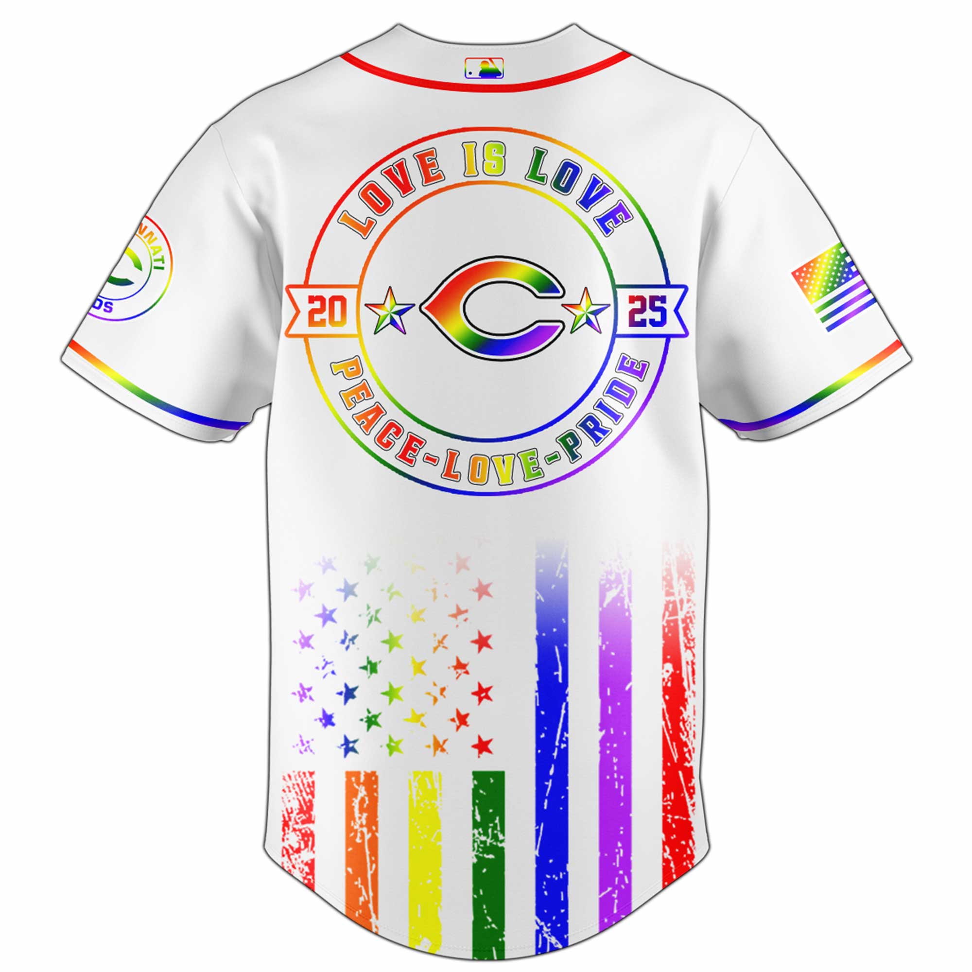 Cincinnati Reds MLB x Happy Pride Month Jersey 2025 Cincinnati Reds MLB x Happy Pride Month Jersey 2025