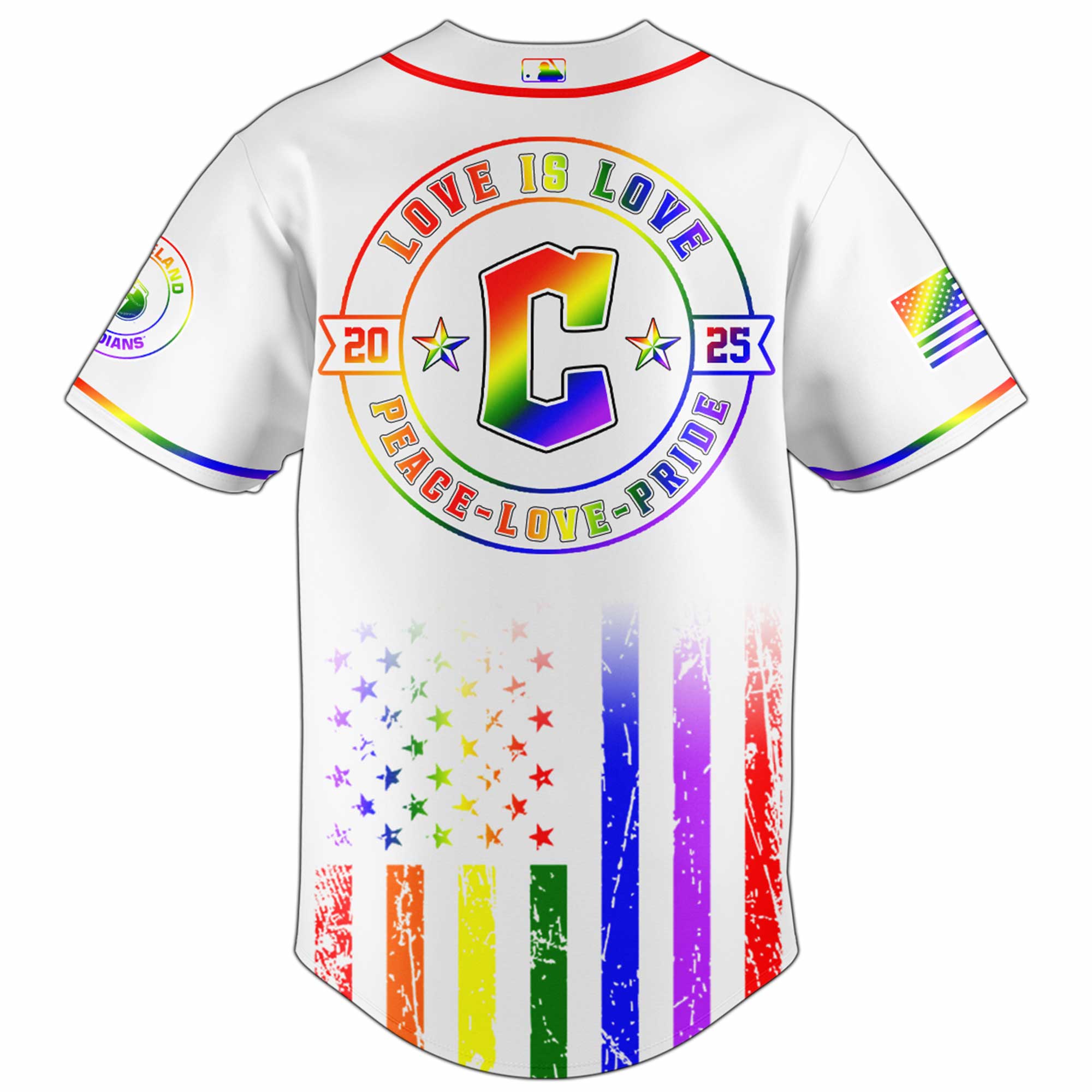 Cleveland Guardians MLB x Happy Pride Month Jersey 2025 Cleveland Guardians MLB x Happy Pride Month Jersey 2025