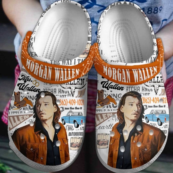 Concert Morgan Wallen Crocs Clogs Shoes Concert Morgan Wallen Crocs Clogs Shoes