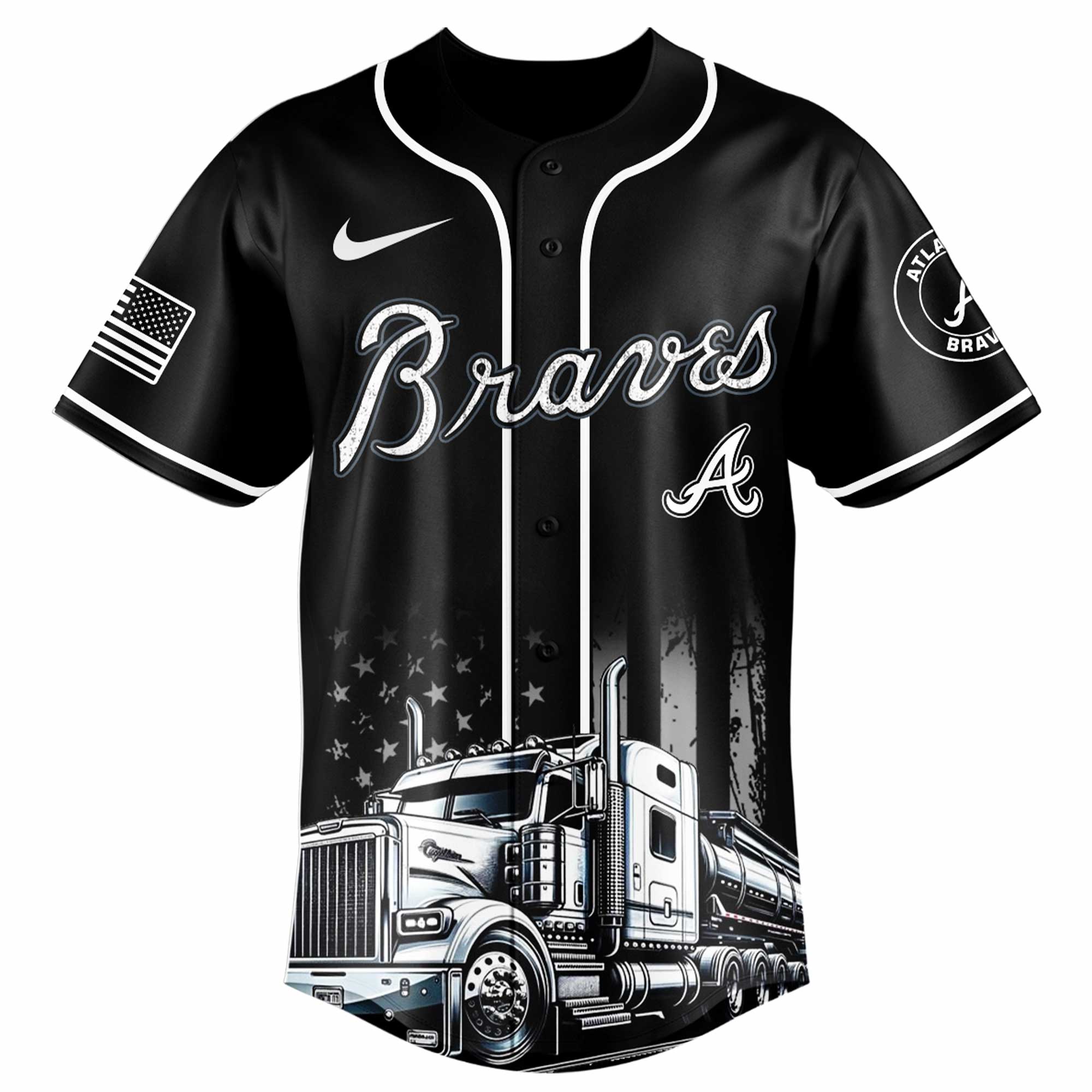 Atlanta Braves Mlb X Truck Driver Appreciation Week Jersey Atlanta Braves Mlb X Truck Driver Appreciation Week Jersey