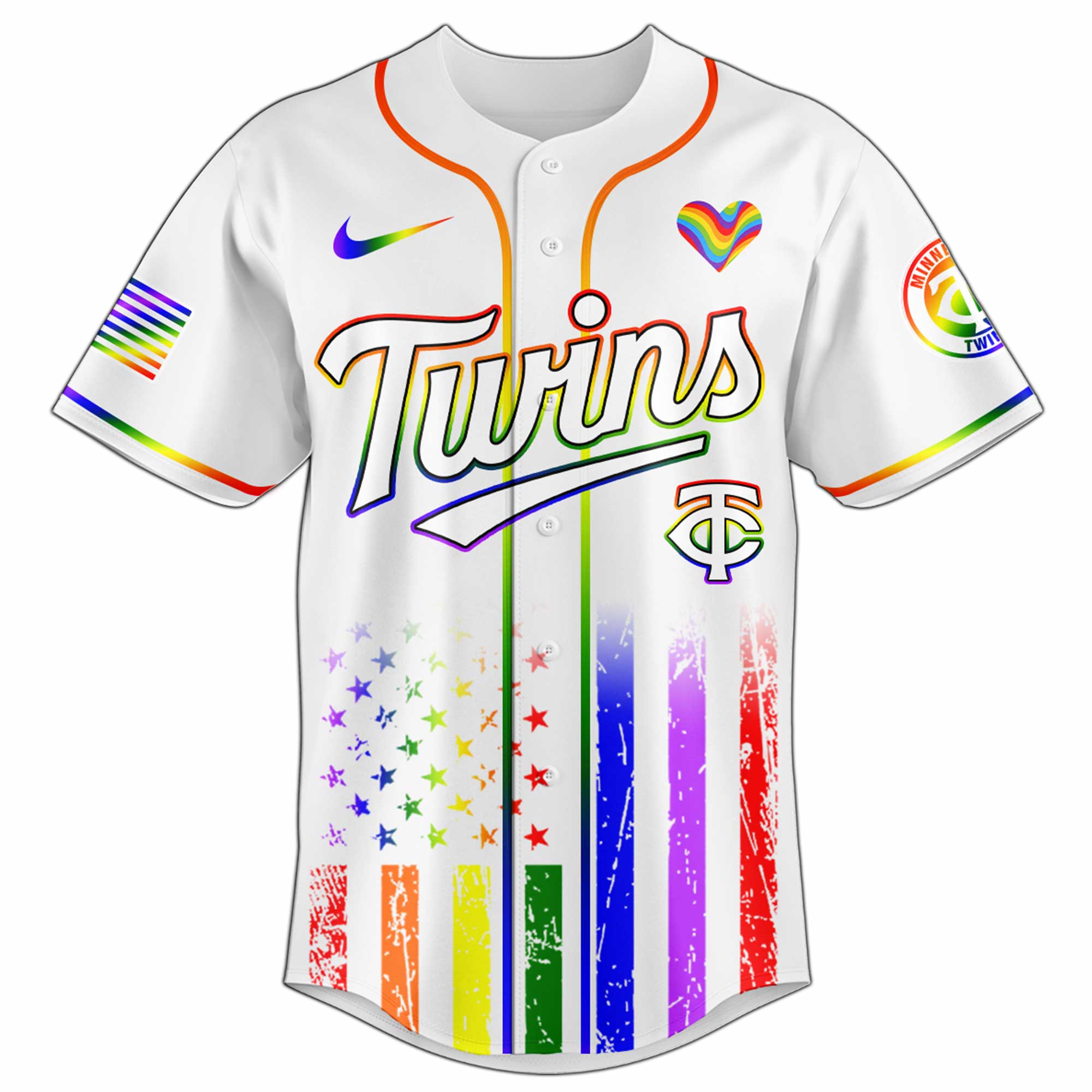 Minnesota Twins MLB x Happy Pride Month Jersey 2025 Minnesota Twins MLB x Happy Pride Month Jersey 2025
