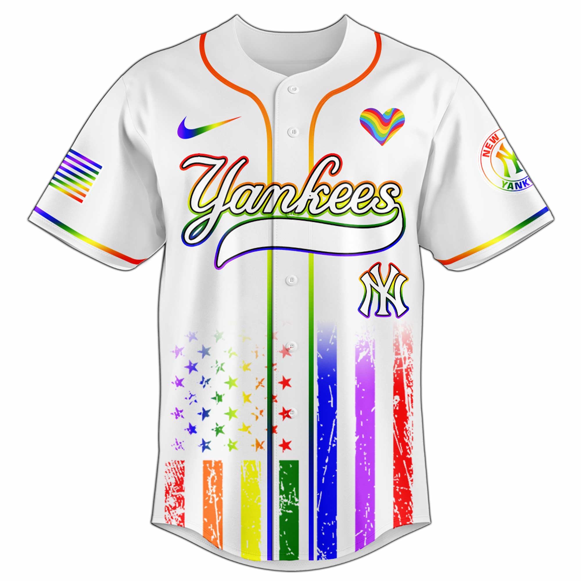New York Yankees MLB x Happy Pride Month Jersey 2025 New York Yankees MLB x Happy Pride Month Jersey 2025