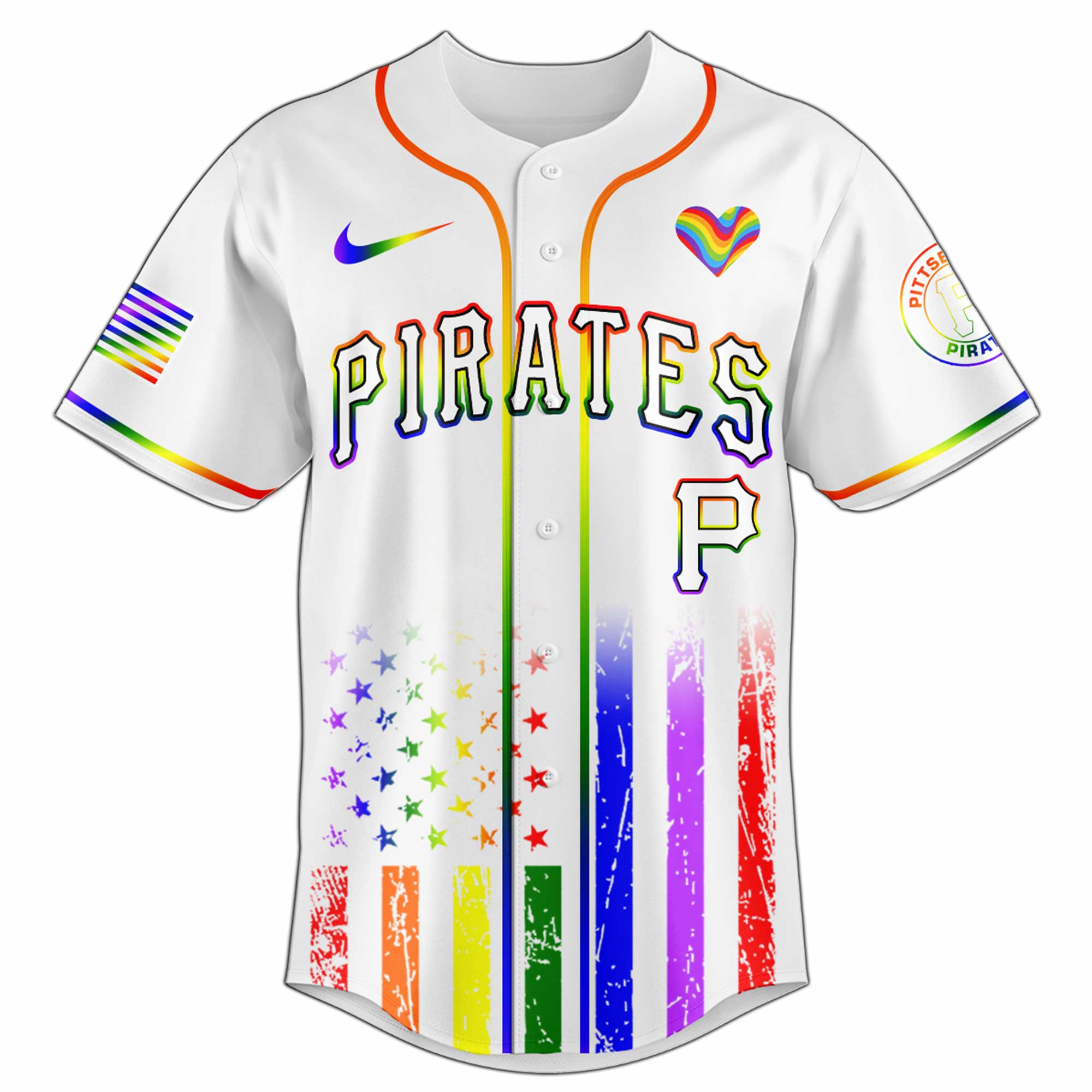 Pittsburgh Pirates MLB x Happy Pride Month Jersey 2025 Pittsburgh Pirates MLB x Happy Pride Month Jersey 2025