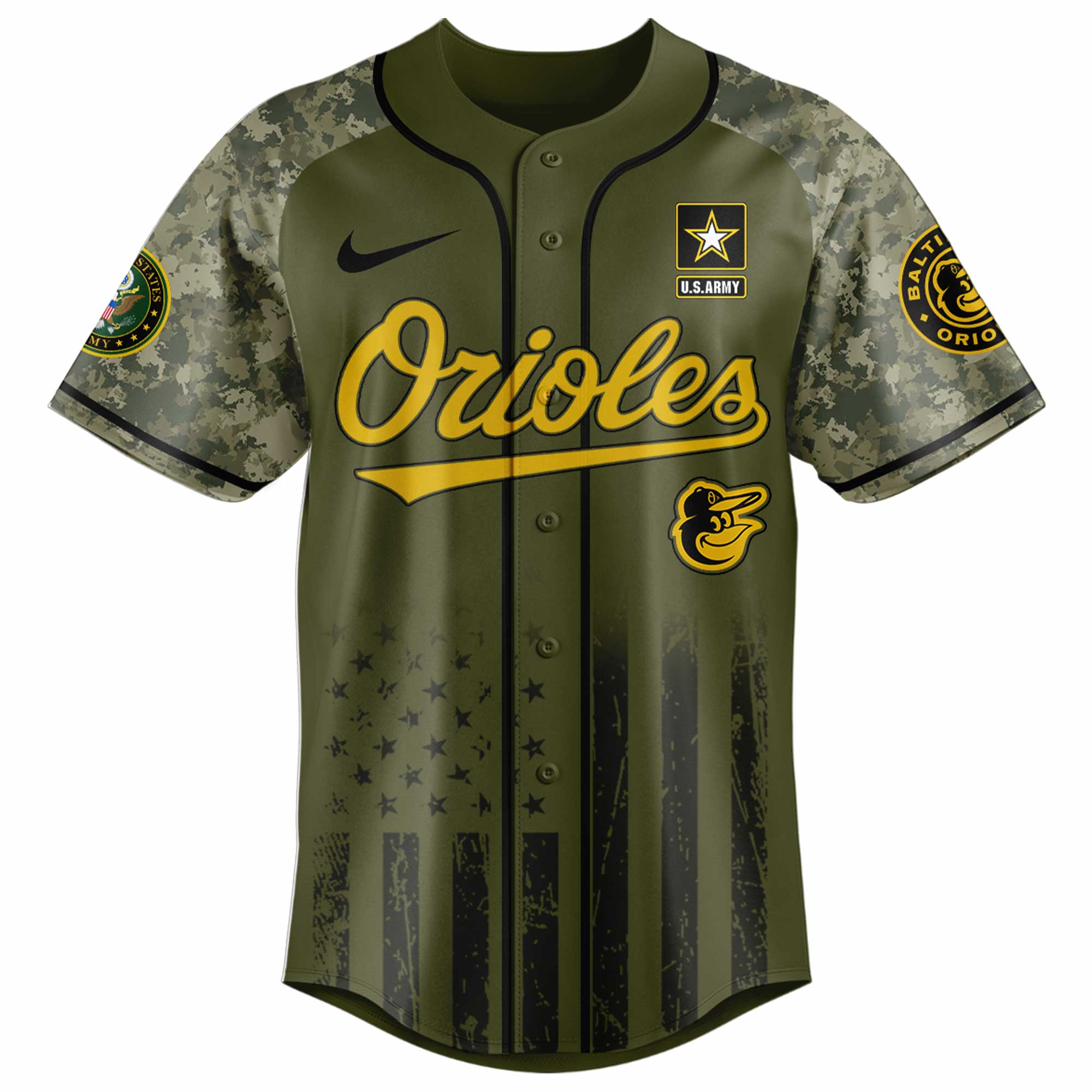 Baltimore Orioles MLB x U.S. Army 250th Birthday Celebration Jersey Baltimore Orioles MLB x U.S. Army 250th Birthday Celebration Jersey