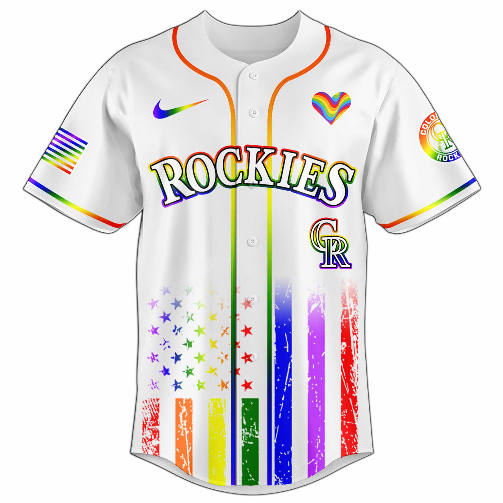 Colorado Rockies MLB x Happy Pride Month Jersey 2025 Colorado Rockies MLB x Happy Pride Month Jersey 2025