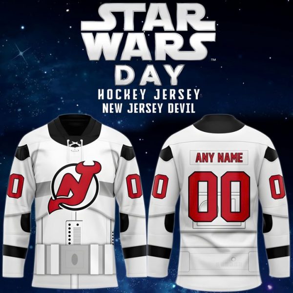 New Jersey Devils x 2025 Star Wars Day Special White Hockey Jersey