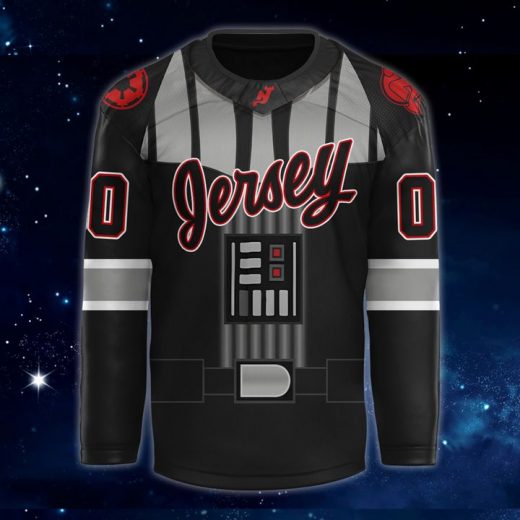 New Jersey Devils x 2025 Star Wars Day Special Black Hockey Jersey