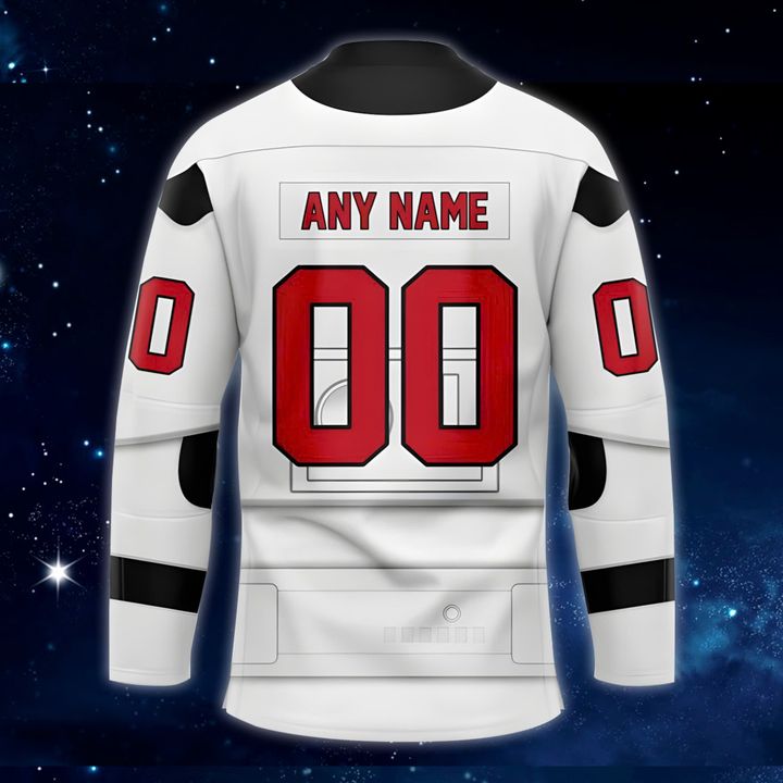 New Jersey Devils x 2025 Star Wars Day Special White Hockey Jersey New Jersey Devils x 2025 Star Wars Day Special White Hockey Jersey