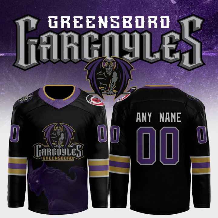 Greensboro Gargoyles 2025 New Edition Hockey Jersey Greensboro Gargoyles 2025 New Edition Hockey Jersey