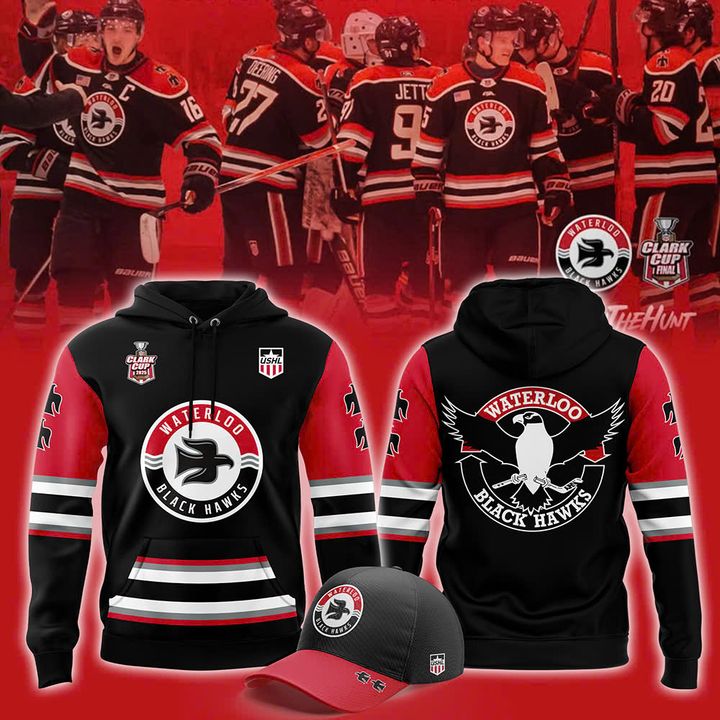 Waterloo Black Hawks Special New Hoodie Waterloo Black Hawks Special New Hoodie