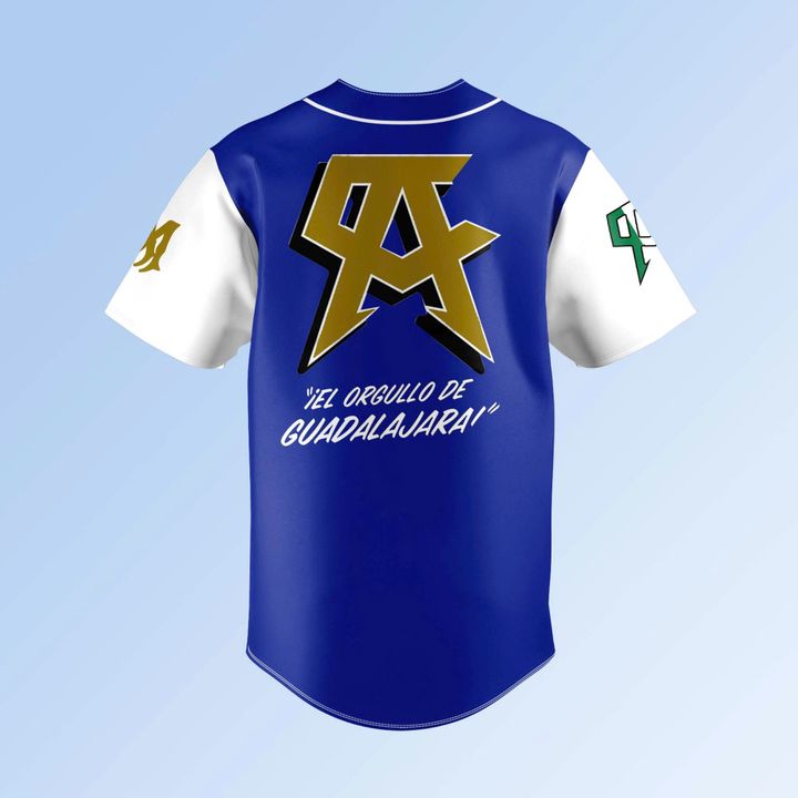 Canelo Alvarez Special Blue Baseball Jersey Canelo Alvarez Special Blue Baseball Jersey