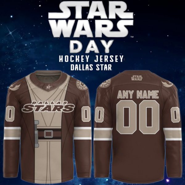 Dallas Stars x 2025 Star Wars Day Special Grey Custom Hockey Jersey
