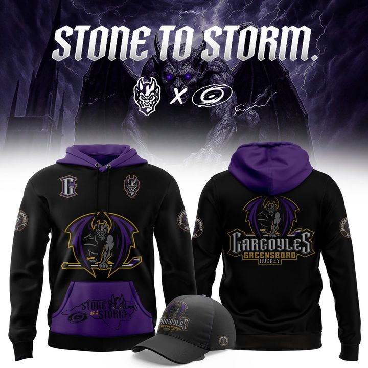 Greensboro Gargoyles Stone to Storm 2025 Hoodie Set Greensboro Gargoyles Stone to Storm 2025 Hoodie Set