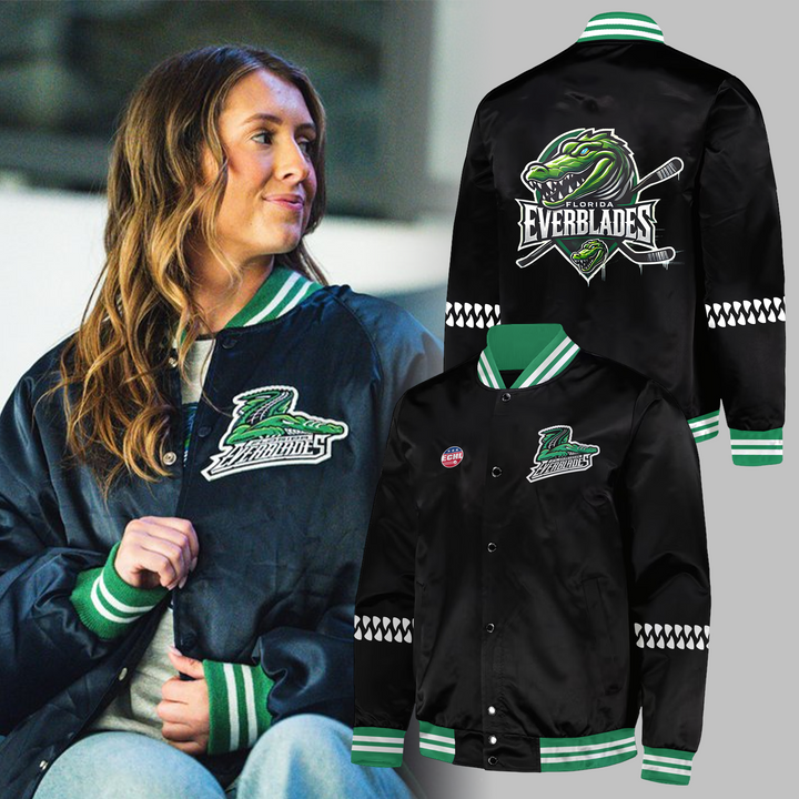Florida Everblades Limited Editions 2025 Baseball Jacket Florida Everblades Limited Editions 2025 Baseball Jacket