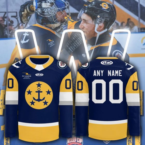 Norfolk Admirals 2025 ECHL Kelly Cup Playoffs Hockey Jersey
