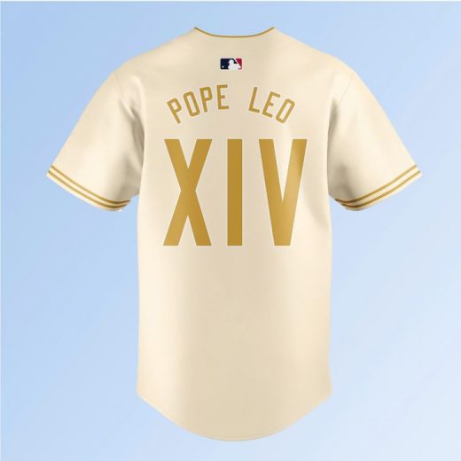 Chicago Cubs Pope Leo XIV Vantican Logo Baseball Jersey