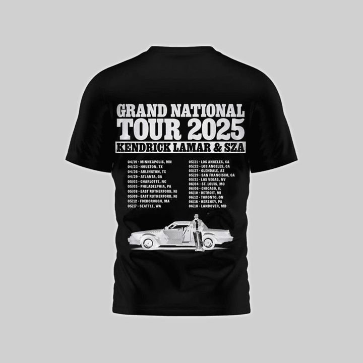 Kendrick Lamar x SZA Grand National Tour 2025 Special Tee Kendrick Lamar x SZA Grand National Tour 2025 Special Tee
