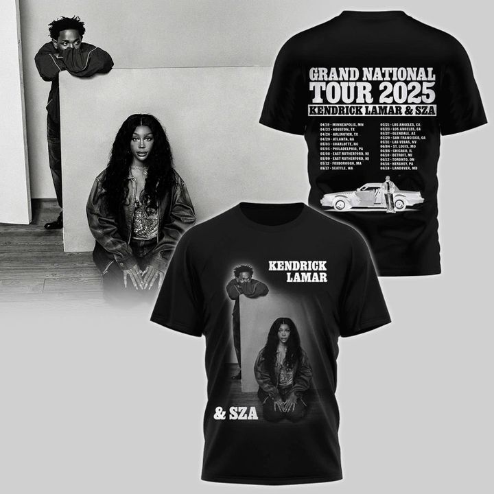 Kendrick Lamar x SZA Grand National Tour 2025 Special Tee Kendrick Lamar x SZA Grand National Tour 2025 Special Tee