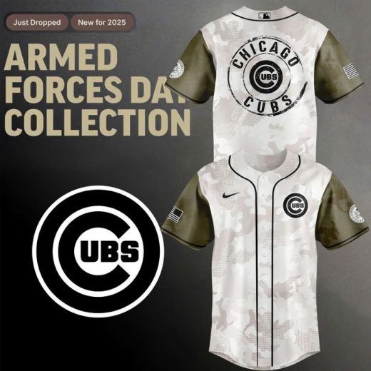 Chicago Cubs 2025 Armed Forces Day Special Edition Jersey