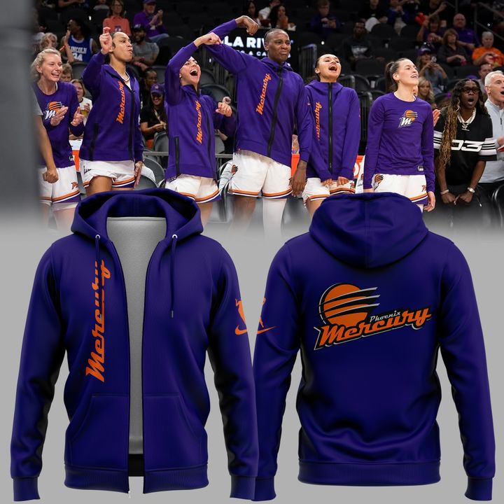 Phoenix Mercury Special New Uniform Zip Hoodie Phoenix Mercury Special New Uniform Zip Hoodie