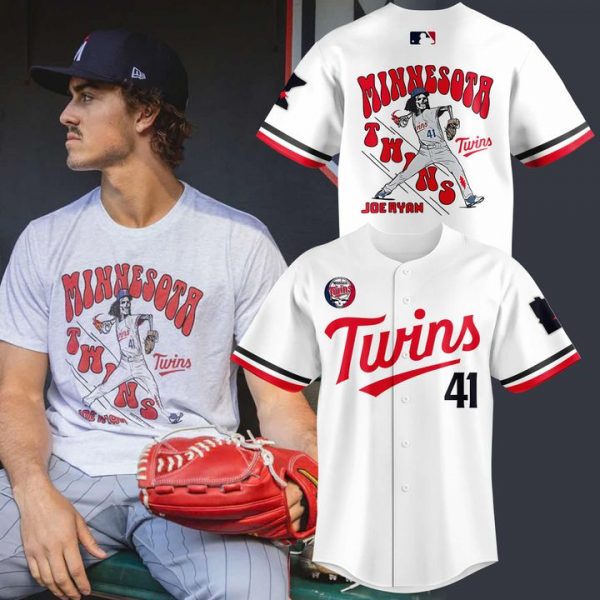 Minnesota Twins Joe Ryan x Homage x Grateful Dead White Baseball Jersey