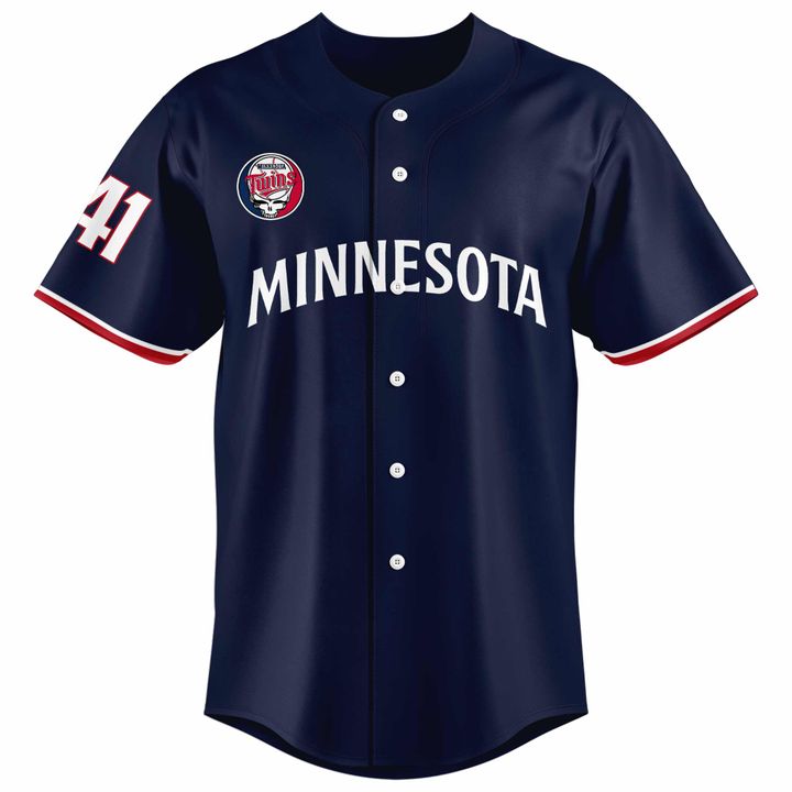 Minnesota Twins Joe Ryan x Homage x Grateful Dead Baseball Jersey Minnesota Twins Joe Ryan x Homage x Grateful Dead Baseball Jersey