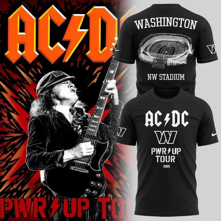 Washington Commanders x Power Up Tour 2025 Tee Washington Commanders x Power Up Tour 2025 Tee