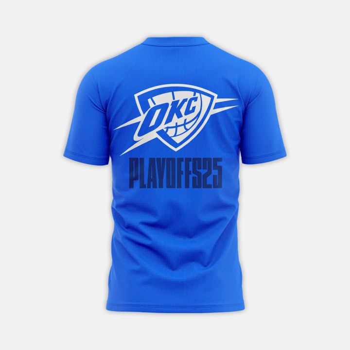 Oklahoma City Thunder Playoffs 2025 Thunder Up T-shirt Oklahoma City Thunder Playoffs 2025 Thunder Up T-shirt