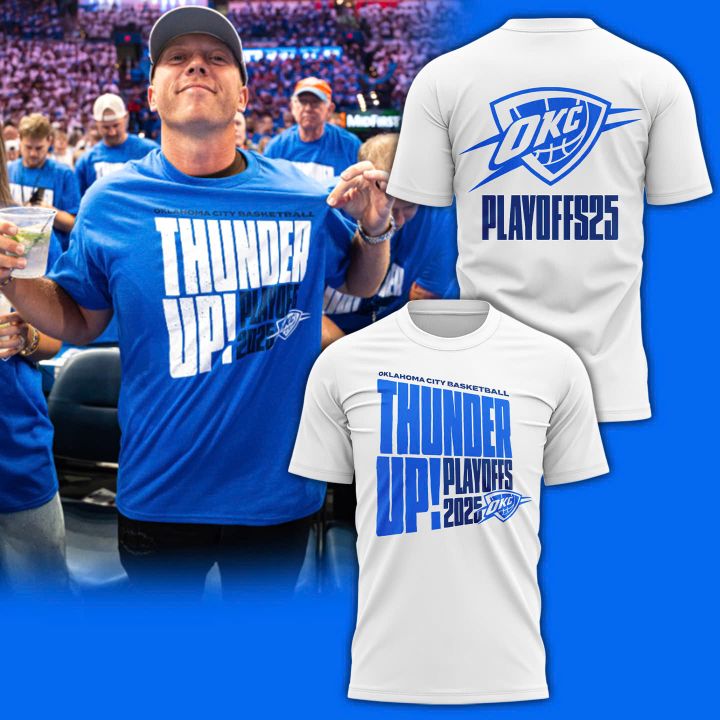 Oklahoma City Thunder Playoffs 2025 T-shirt Oklahoma City Thunder Playoffs 2025 T-shirt