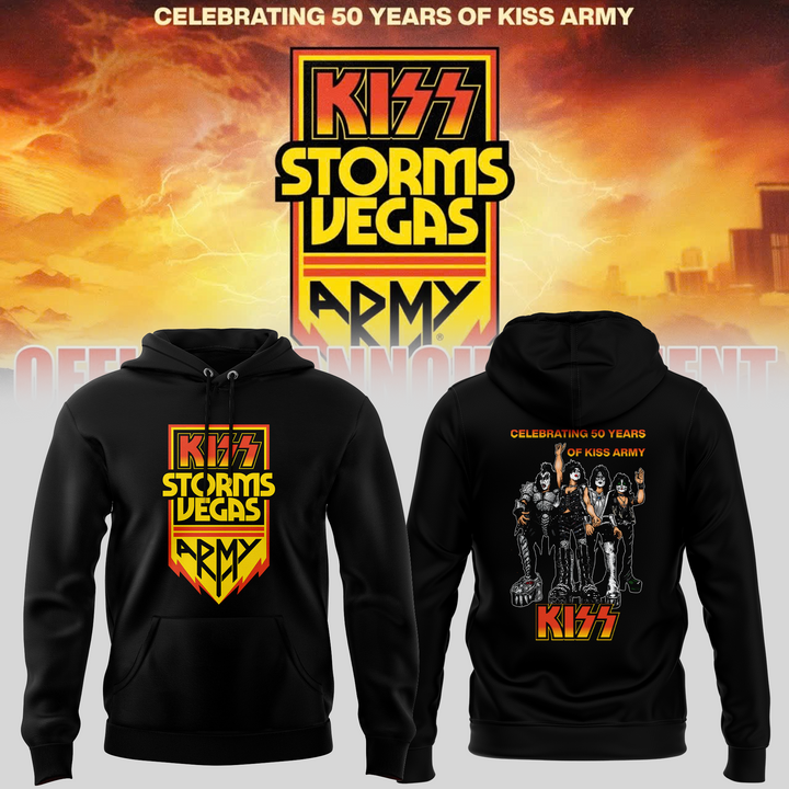 Celebrating 50 Years Of Kiss Army Special Edition Hoodie Celebrating 50 Years Of Kiss Army Special Edition Hoodie