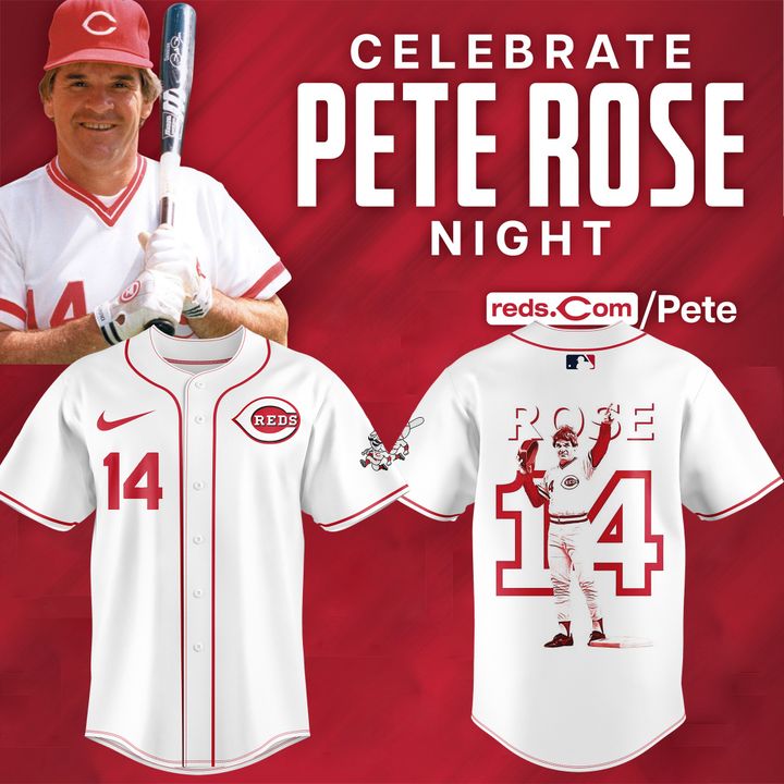 Cincinnati Reds X Pete Rose Night Limited Edition Jersey Cincinnati Reds X Pete Rose Night Limited Edition Jersey