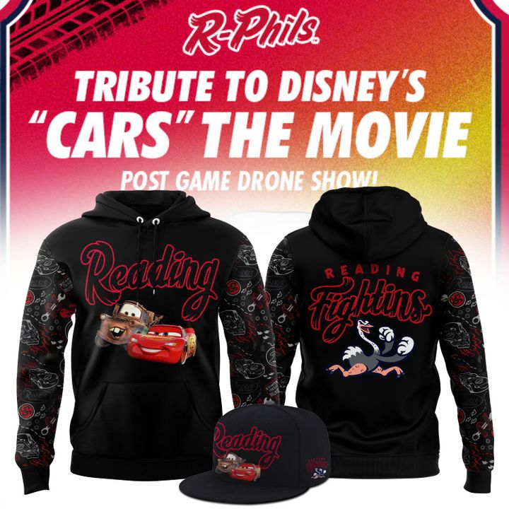 Reading Fightin Phils "Cars" The Movie Special Hoodie Reading Fightin Phils "Cars" The Movie Special Hoodie