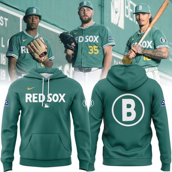 Boston Red Sox Special Edition Green 2025 City Connect Hoodie