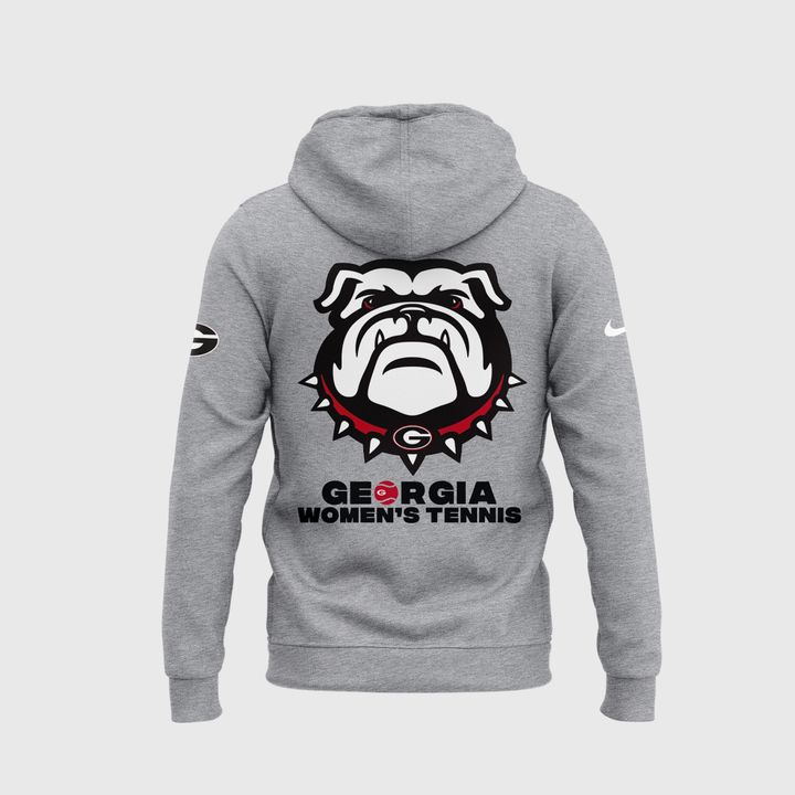 Georgia Bulldogs 2025 NCAA Women's Tennis National Champions Special Grey Hoodie Georgia Bulldogs 2025 NCAA Women's Tennis National Champions Special Grey Hoodie