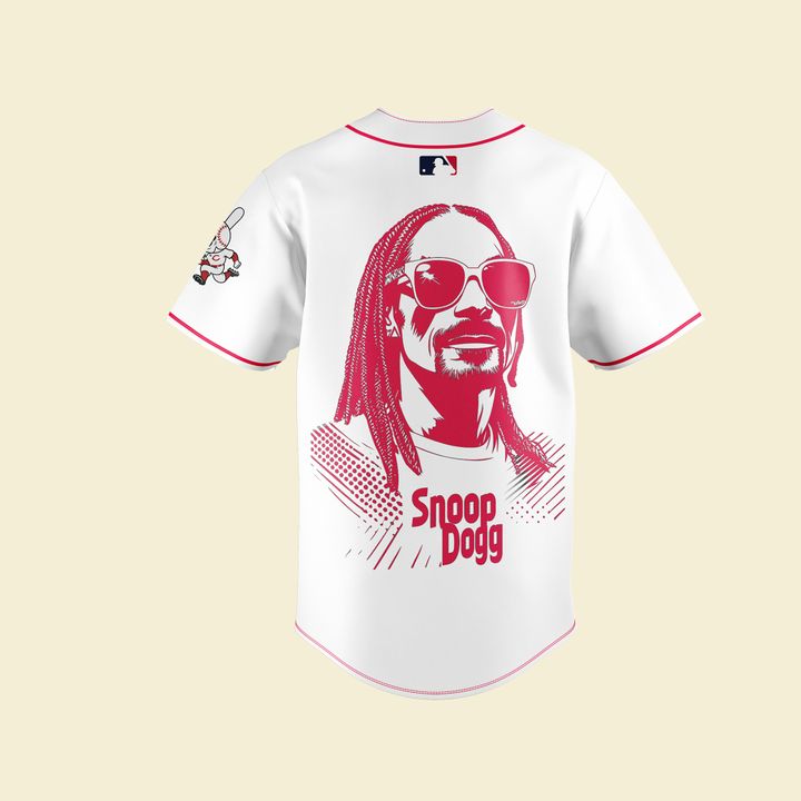 Cincinnati Reds x Snoop Dogg Post-Game Concert White Jersey Cincinnati Reds x Snoop Dogg Post-Game Concert White Jersey