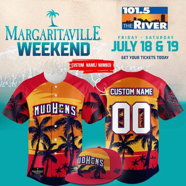 Toledo Mud Hens x Margaritaville Weekend Baseball Jersey 2025