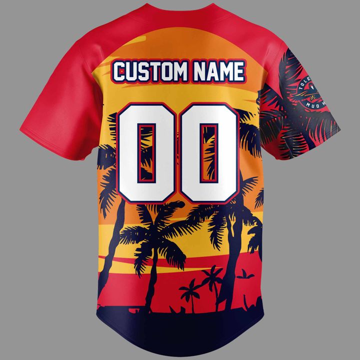 Toledo Mud Hens x Margaritaville Weekend Baseball Jersey 2025 Toledo Mud Hens x Margaritaville Weekend Baseball Jersey 2025