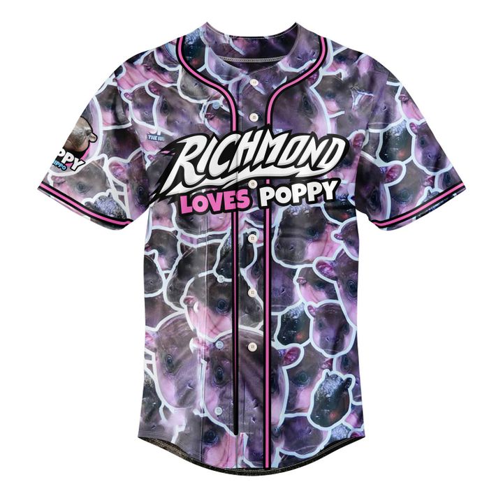 Richmond Flying Squirrels x Poppy Limited Edition Baseball Jersey Richmond Flying Squirrels x Poppy Limited Edition Baseball Jersey