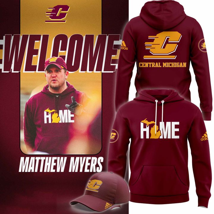 Central Michigan Football Welcome Matthew Myers 2025 Hoodie Set Central Michigan Football Welcome Matthew Myers 2025 Hoodie Set