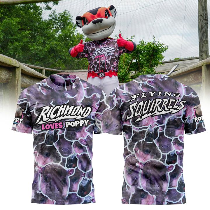 Richmond Flying Squirrels x Poppy Limited Edition Shirt Richmond Flying Squirrels x Poppy Limited Edition Shirt